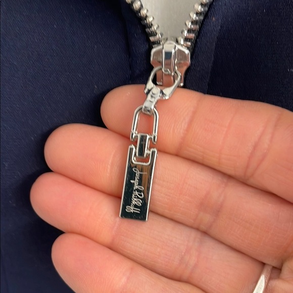 Joseph Ribkoff Navy Blue Sleeveless Tunic / Mini Dress with Zipper & Pockets - Picture 9 of 12